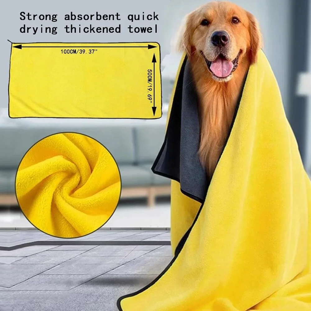 Dog Shower Hose Attachment with Towel and Gloves